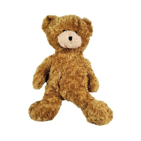 Animal Adventure Bear Brown Floppy Furry White Bow Soft Huggable Shaggy Long 19" - Picture 2 of 8